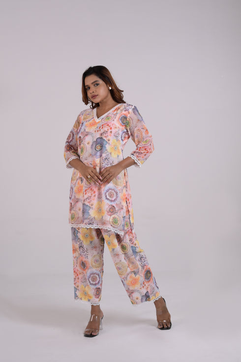 Floral Georgette Co-Ord Set