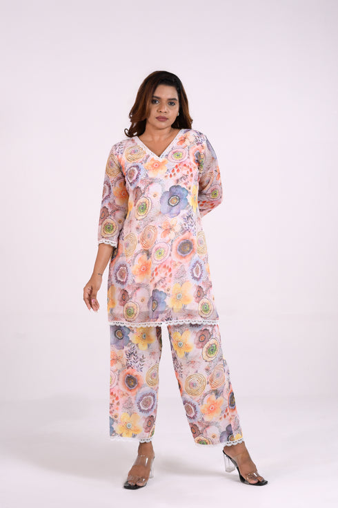 Floral Georgette Co-Ord Set