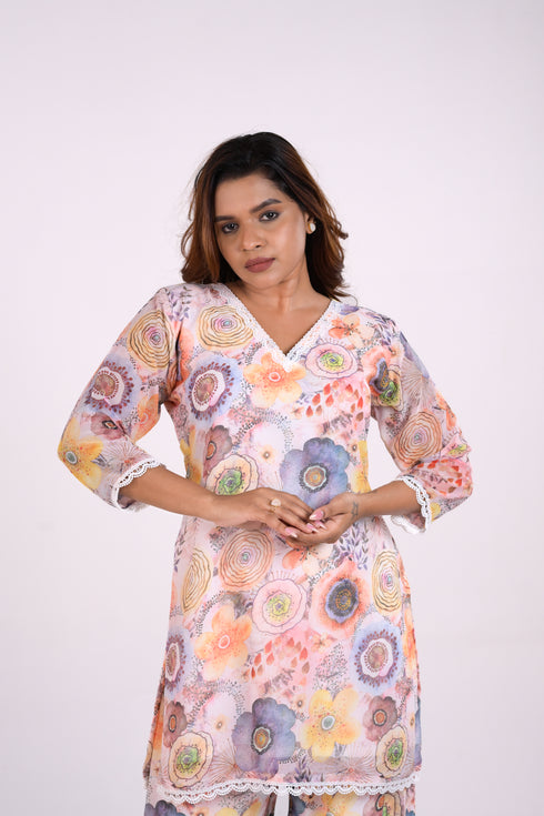 Floral Georgette Co-Ord Set