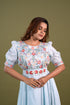 Light Blue Bemberg Silk Gown