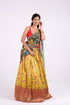 Yellow & Red Benaras Silk Lehenga