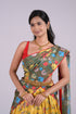 Yellow & Red Benaras Silk Lehenga