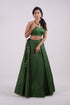 Green Benaras Silk Lehenga