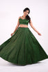 Green Benaras Silk Lehenga