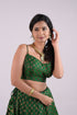 Green Benaras Silk Lehenga