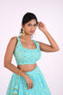 Light Blue Cotton Chanderi Lehenga