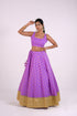 Lavender Cotton Chanderi Lehenga