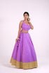Lavender Cotton Chanderi Lehenga