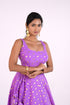 Lavender Cotton Chanderi Lehenga