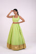 Light Green Cotton Chanderi Lehenga