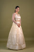 Off White Tissue Lehenga