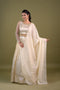 Off White Tissue Lehenga