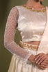 Off White Tissue Lehenga