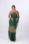 Green Syska Georgette Saree