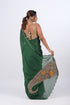 Green Syska Georgette Saree
