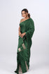 Green Modal Satin Saree