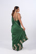 Green Modal Satin Saree