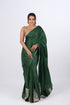 Green Modal Satin Saree
