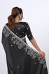 Black Modal Satin Saree