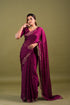 Purple Syska Georgette Saree