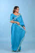 Blue Modal Satin Saree