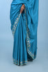 Blue Modal Satin Saree