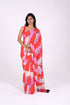 Multi Colors Crepe Saree