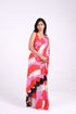 Multi Colors Crepe Saree