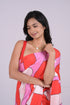Multi Colors Crepe Saree