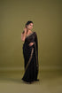 Black Syska Georgette Saree