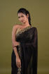 Black Syska Georgette Saree