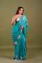 Sea Green Syska Georgette Saree