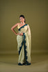 Pastel Green Shimmer Saree