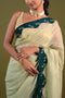 Pastel Green Shimmer Saree