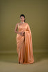 Peach Viscose Tissue Saree