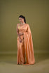 Peach Viscose Tissue Saree