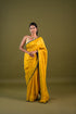 Yellow Viscose Tissue Saree